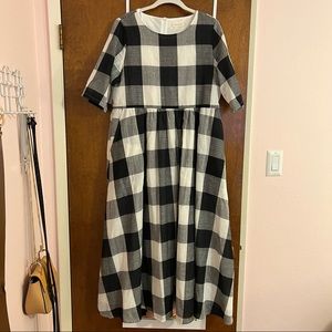 Roolee buffalo gingham dress